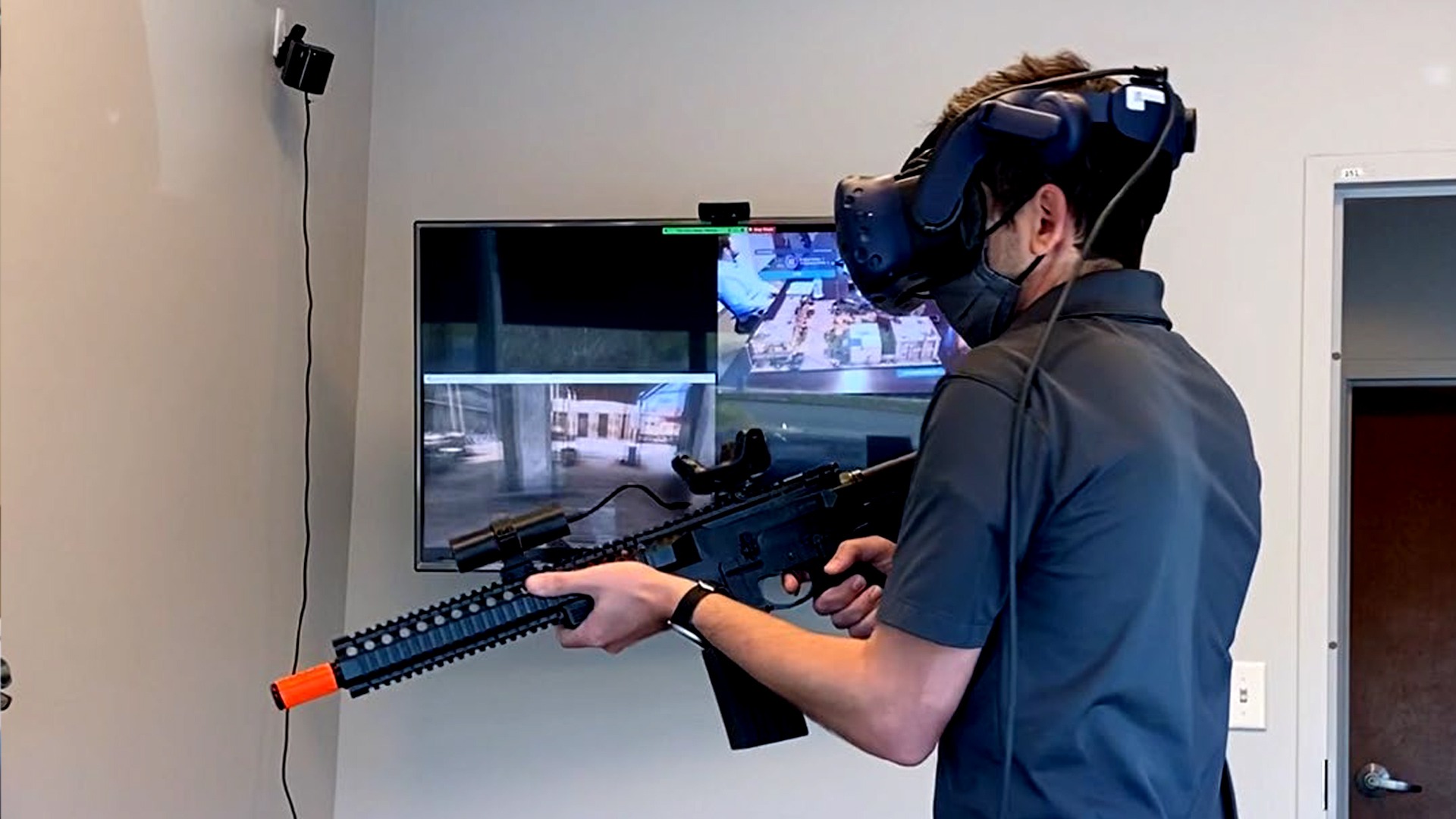 Player using VR Headset.